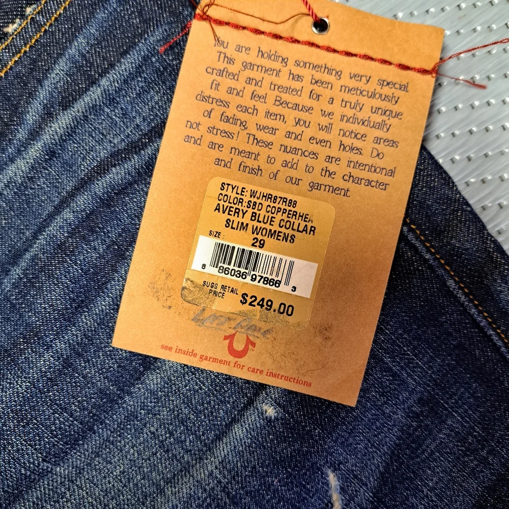 True‎ Religion Avery Slim straight Leg Jeans - Picture 3 of 13